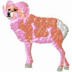 Sheep Embroidery Design 2